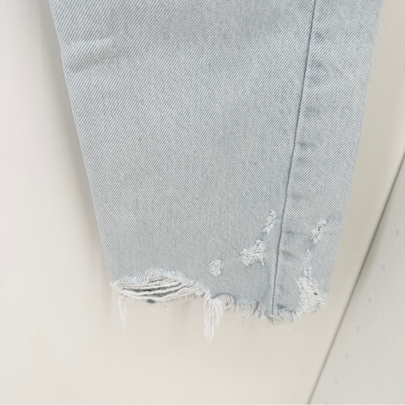 Levis Jeans Womens 29 Light Blue Skinny Button Fly Premium Distressed Skinny 501 - Picture 15 of 16